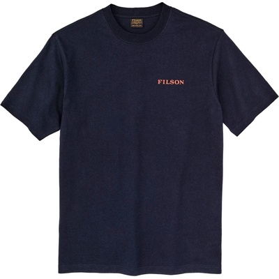 Filson Мъжка тениска Filson S/S Frontier Logo T-Shirt - Night Sky / Scenic Mark (216-7645-0312)