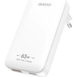 Dudao A65Q преносимо зарядно устройство с USB+Type-C изход, 65 W, САЩ, БЯЛО GP-190662 (GP-190662)