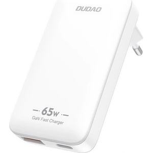 Dudao A65Q преносимо зарядно устройство с USB+Type-C изход, 65 W, САЩ, БЯЛО GP-190662 (GP-190662)