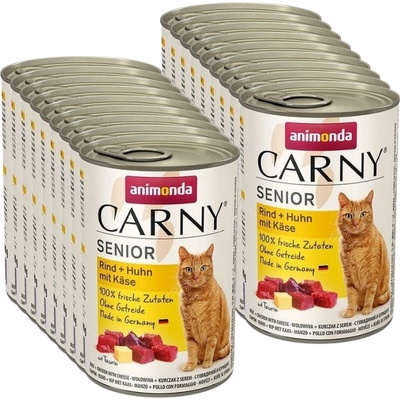 Animonda Carny Senior hovädzie kura a syr 18 x 400 g