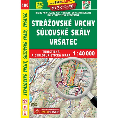 Strážovské vrchy Suľovské skály 1:40 000