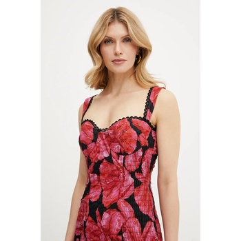 Charo Ruiz Ibiza Рокля Charo Ruiz Ibiza Sunil в розово къса с кройка по тялото 252602 (252602)