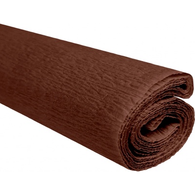 Krepový papier hnedý 0,5x2m C35 28 g/m2