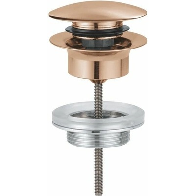 Grohe Umývadlová zásuvka so zásuvným krytom G1 1/4, kartáčovaná Warm Sunset G65807DL0