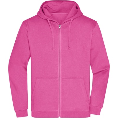 James & Nicholson JN 756 mikina s kapucí pink