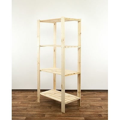 Wamar Sosenka Dřevěný regál MAXI 4M 166x80x50 - borovice