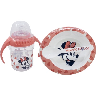 Stor Комплект за хранене Stor - Мinnie Mouse Heart Full, 3 части (10707)