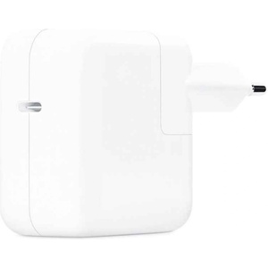 Apple Зарядно 220V Apple Wall Charger Apple, 30W, 3A, 1 x USB-C - Бяло, MW2G3ZM/A
