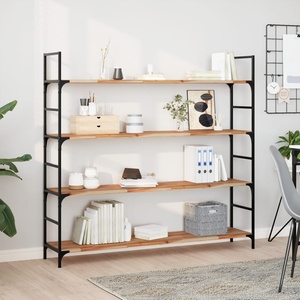 vidaXL Плаващ рафт, 160x30x2 см, маслен финиш, масивно дърво акация (3279547)