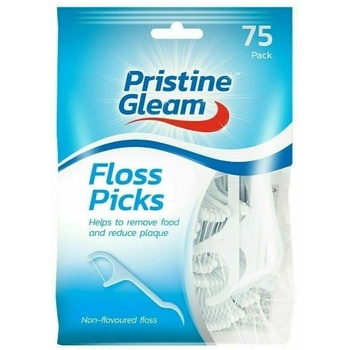 Pristine Gleam dentálne špáradlá s niťou 75 ks