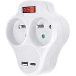 Solight 2 Plug + 2 USB Switch (P99USBC)