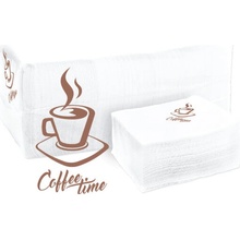 primaSOFT Ubrousky s potiskem Coffee time 24x24cm 250 ks