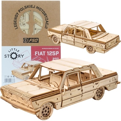 Little Story Dřevěné 3D puzzle Fiat 125p 237 ks