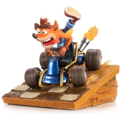First 4 Figures Crash Team Racing Nitro Fueled Crash In Kart Resin 31cm