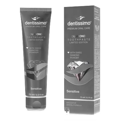 Dentissimo Паста за зъби DIAMOND с диамантен прах за чувствителни зъби и венци (1100014157)