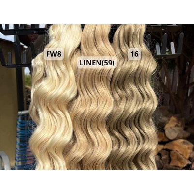 Vlnitý kanekalon Manasi, 40 cm, 100 g Délka: 40 cm, Balení: 100 g, Barva vlnek: LINEN(59)