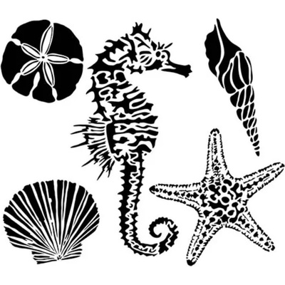 The Crafter´s Workshop Šablona TCW 12"x12" (30,5x30,5 cm) Sea Creatures