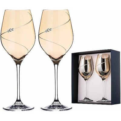 Diamante Silhouette Amber poháre na víno 2 x 360 ml