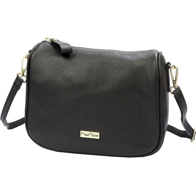 Mia More Malá kožená crossbody kabelka no. 003 černá