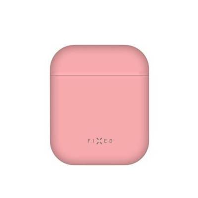 Ultratenké silikónové púzdro FIXED Silky pre Apple Airpods, ružové