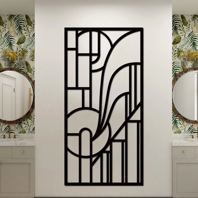 dřevo života Dřevěný panel na zeď GATSBY II Rozměry (cm): 40x80, Zvolte barvu dekoru: Černá