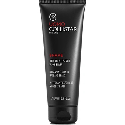 Collistar Uomo Face And Beard Cleansing Scrub почистващ пилинг за подготовка на кожата преди бръснене за мъже 100 мл