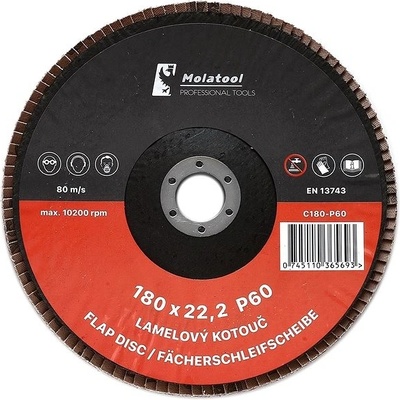 Molatool Lamelový brusný kotouč 180 mm P60 C180-P60