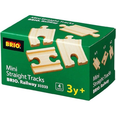 Brio Mini koleje rovné spojky 54 mm 4 ks