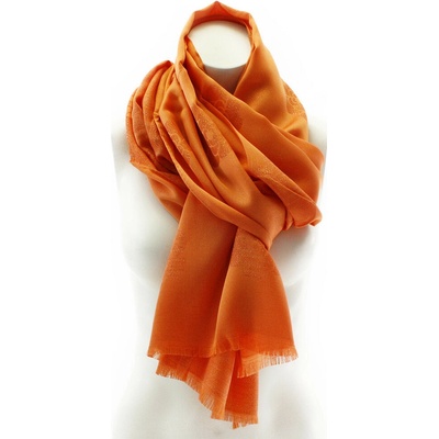 Oranžová dámska elegantná šatka Everleigh