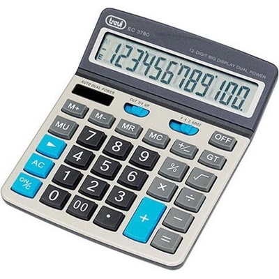 Trevi, EC 3780/SL, elektronická, stolní, automatické vypnutí, napájení solární nebo baterie 1 x AAA