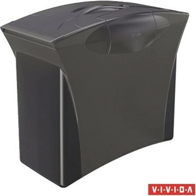 ESSELTE Zásobník na závesné dosky, plast, 5 ks závesných dosiek, mobilný, ESSELTE "Europost", Vivida čierna