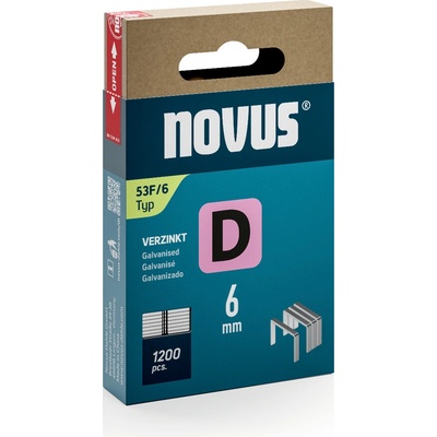 NOVUS sponky D53F, 6mm, 1200ks