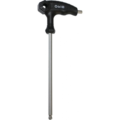 Imbusový kľúč Force 6 x 150 mm, s guľôčkou, čierny