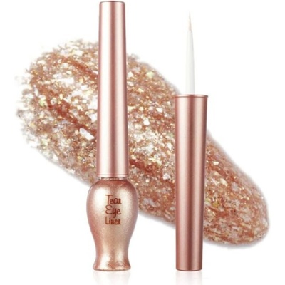 Etude Tear Eye Liner 4 Bronze Crystal Pearl žiarivá očná linka pre očarujúci pohľad 8 g