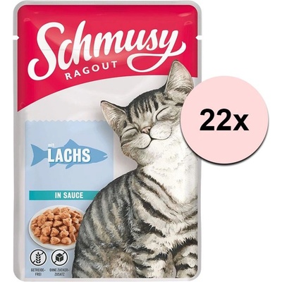 Schmusy Ragout консерви сьомга в сос 22 x 100 г