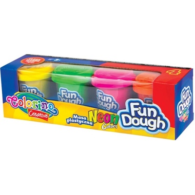 Colorino Kids farebná plastelína 4 farby Neon