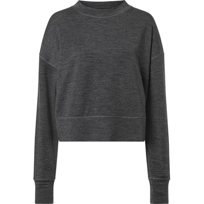 super. natural Дамски вълнен пуловер super. natural Women's Krissini Sweater Longsleeve - Pirate Grey Melange (105-4023-1614)