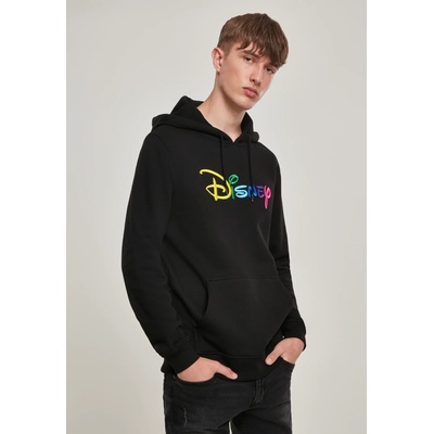 MERCHCODE Мъжки черен суичър MERCHCODE Disney Rainbow Logo EMBUB-MC351-00007 - Черен, размер XS