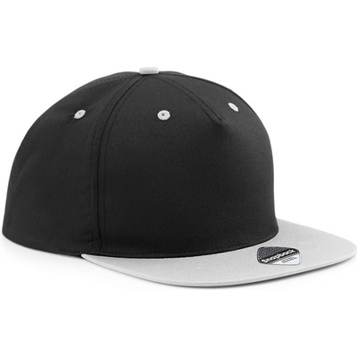Beechfield B610C 5 panelová Snapback kontrastná 53.610C black/grey