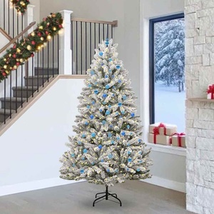 vidaXL С изкуствено коледно дърво 240 cm 300 LED светодиода Топло бяло (3395773)