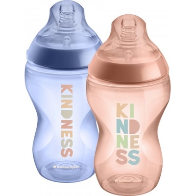 Tommee Tippee dojčenská fľaša C2N 2ks hnedá a modrá 340 ml