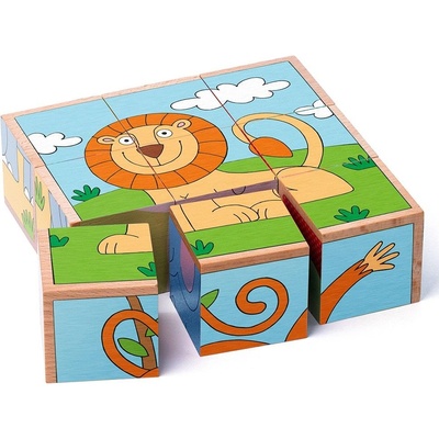 Woodyland - Дървени кубчета - Дивите животни
