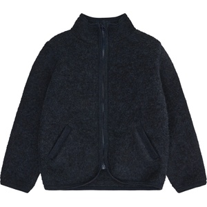 Huttelihut Детско вълнено яке Huttelihut Kid's Jacket Wool Fleece Merino jacket - Navy Melange - размер 134 (EU) (703-7721-0118)