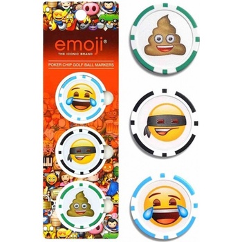 EMOJI markovátko 3PK Poker Chip 3ks