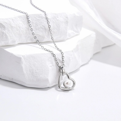 Jan Kos jewellery Stříbrný náhrdelník s perlou MHT-3020/SP00