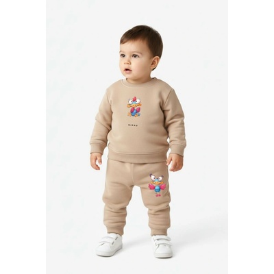 Baby chlapčenský komplet Thinking Bird off white