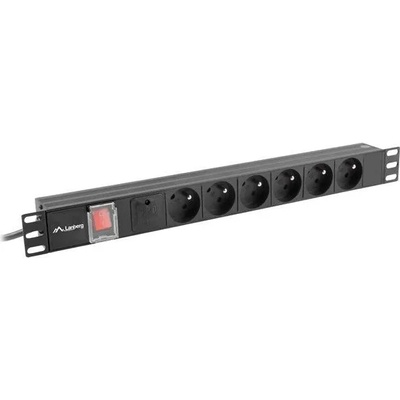Lanberg 6 Plug 16A 2 m Switch (PDU-06E-0200-BK)
