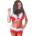 Passion Eротичен комплект Снежанка "santas girl roxana" размер s-m