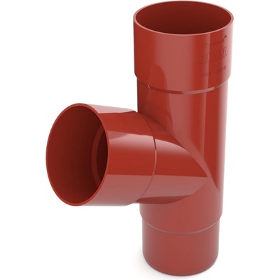 Bryza PVC T-rúra 110/110/110 mm červená