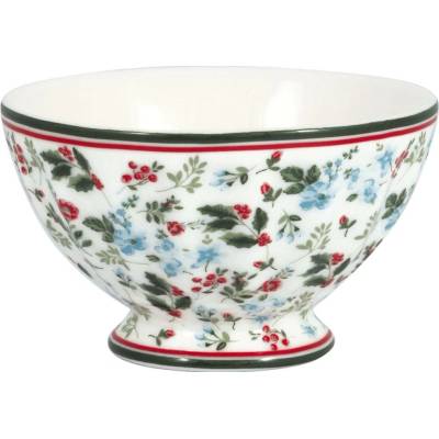 GREEN GATE Francouzská miska Carty White zelená porcelán 150 ml